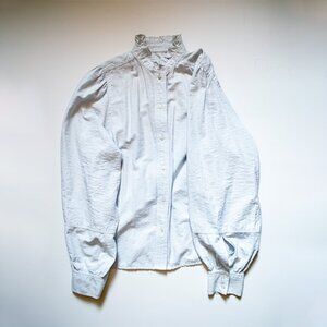 Puff Sleeve Button-Up